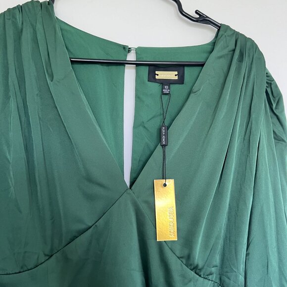 Alexia Admor Elysa Midi Dress Emerald Green - Picture 5 of 10